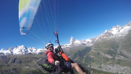 Gleitschirm Tandemflüge Zermatt