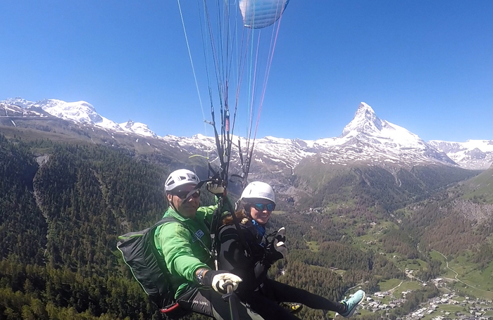 Gleitschirm Tandemflüge Zermatt